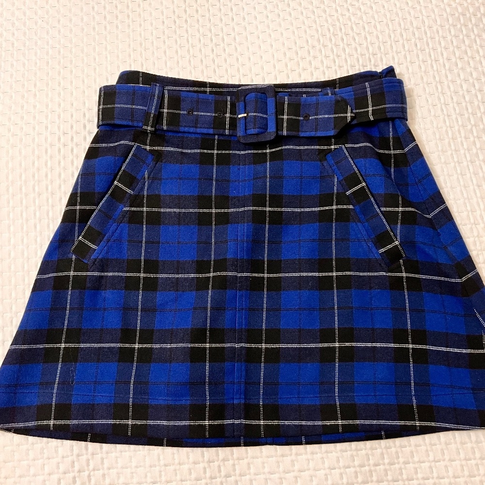 Cute blue Plaid skirt